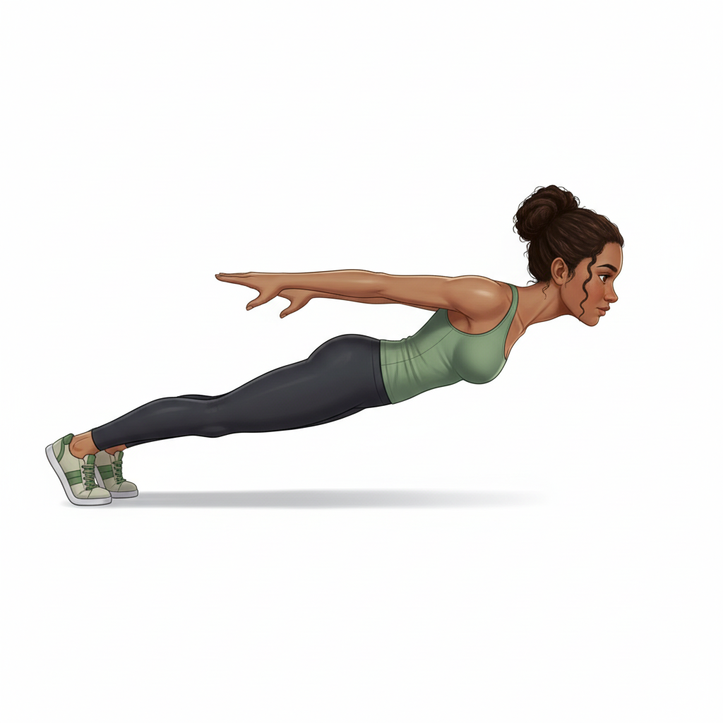 Pompes archer — Position de départ