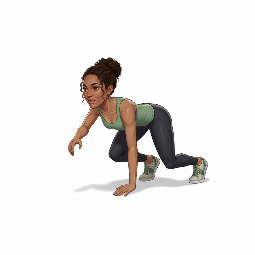 Bear crawl — Position finale