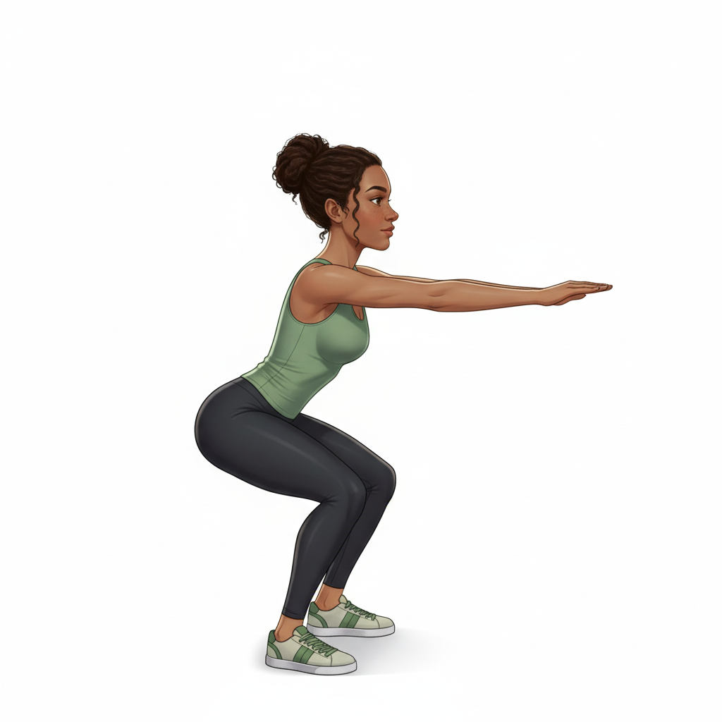 Squats — Position finale