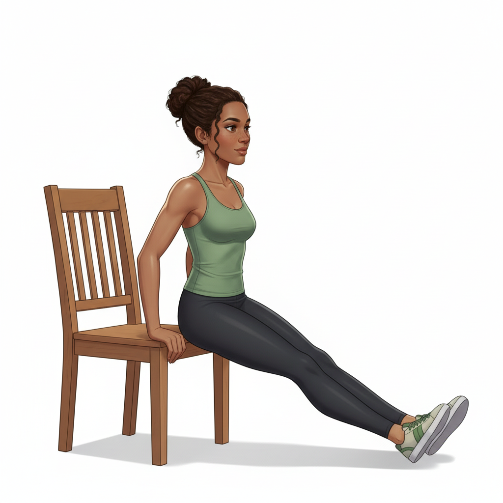 Dips sur chaise — Position de départ