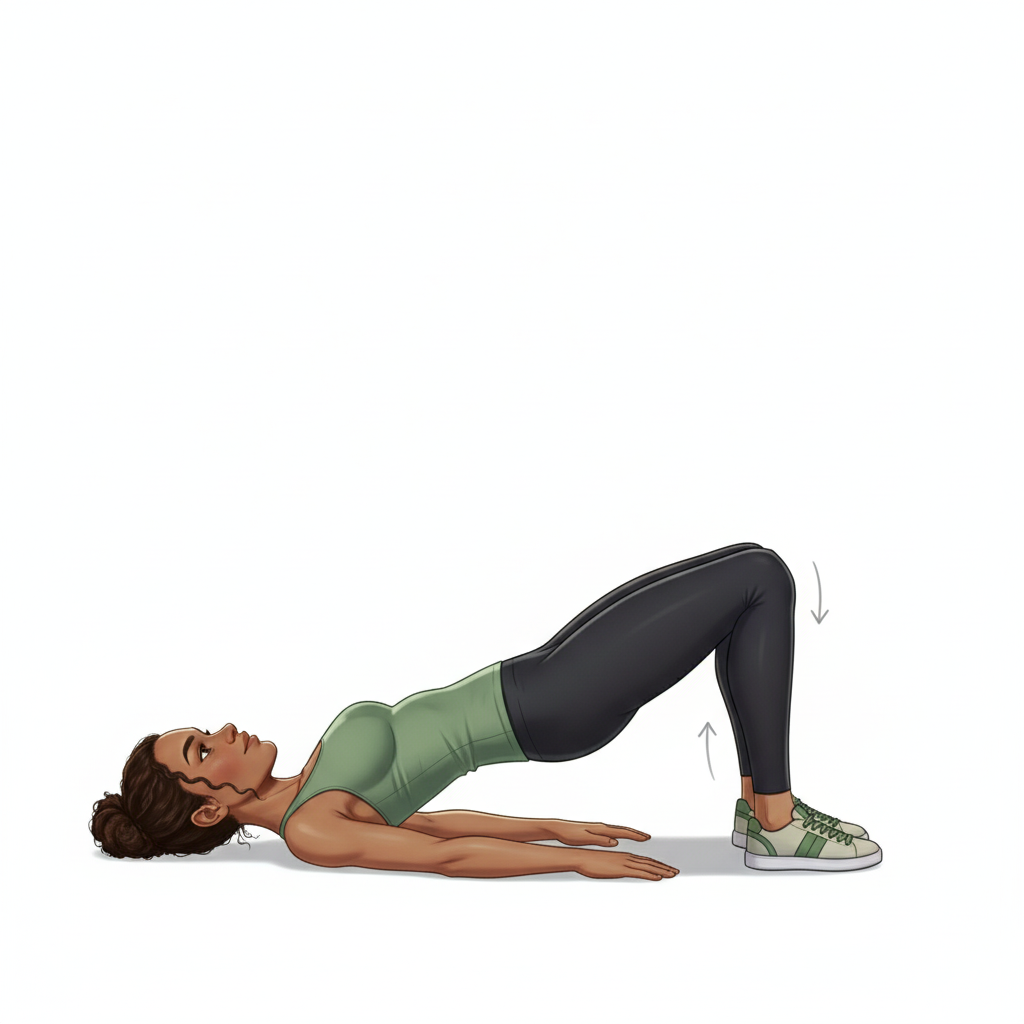 Pont fessier — Position finale