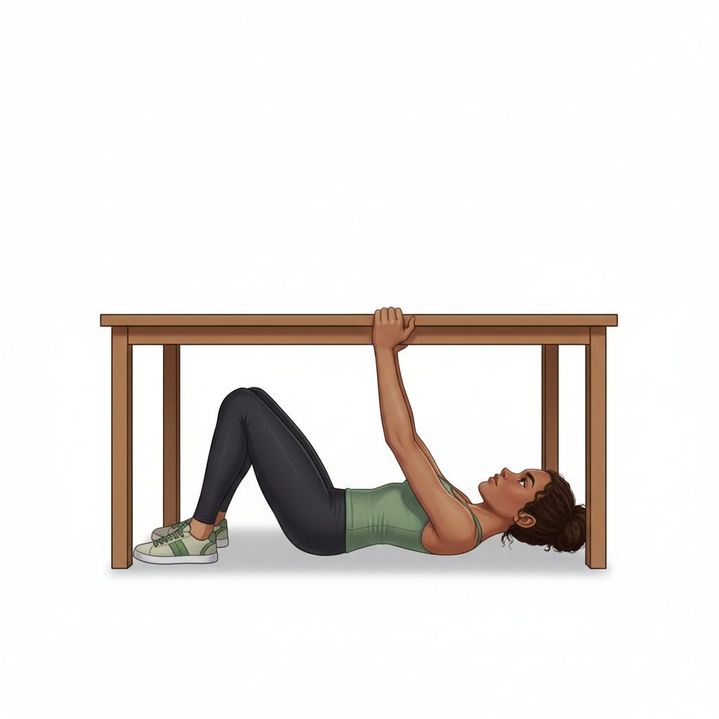 Rowing inversé — Position finale