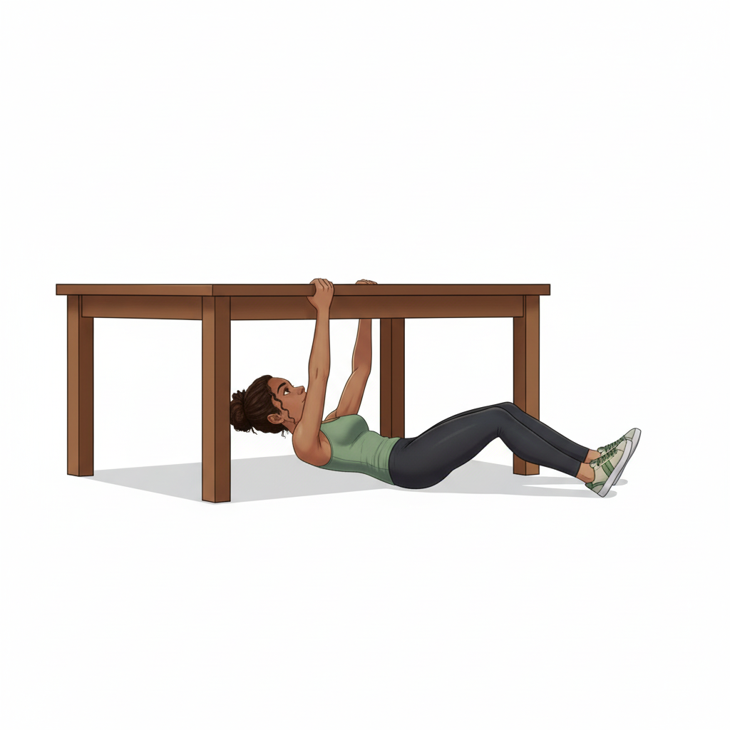 Rowing inversé — Position de départ