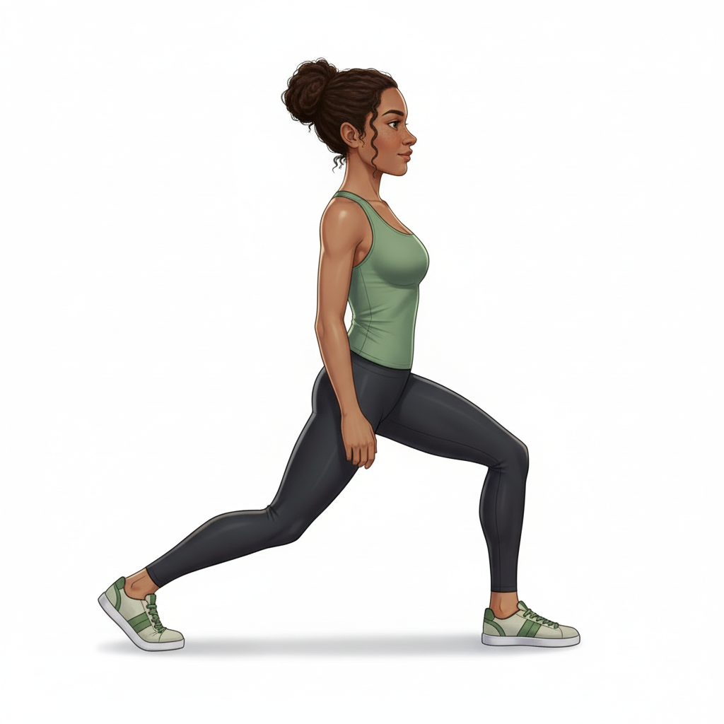 Fentes sautées — Position de départ