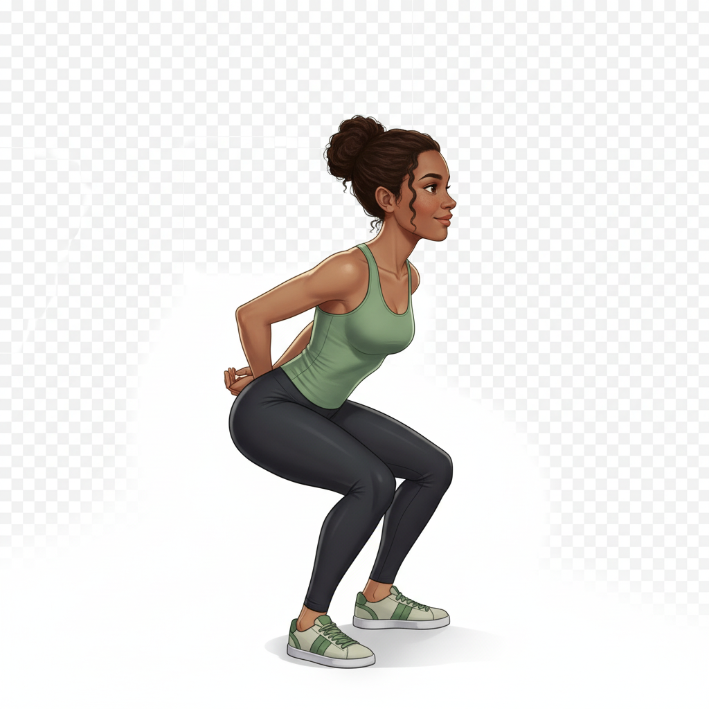 Squats sautés — Position de départ