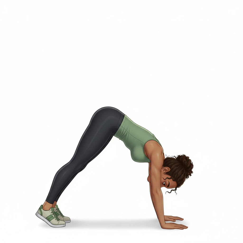 Pike push-ups — Position de départ