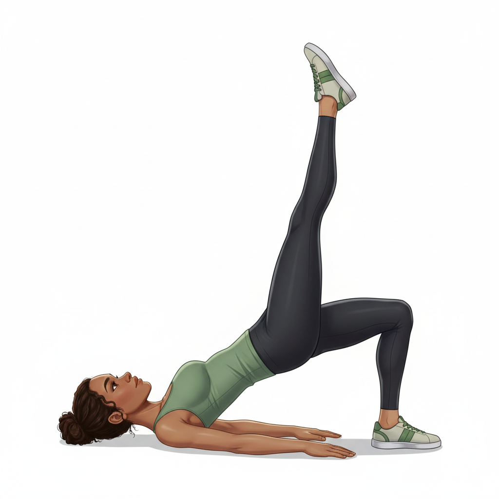 Pont une jambe — Position finale