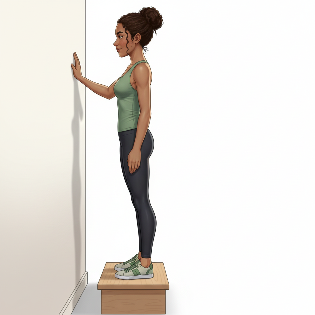 Mollets debout — Position de départ