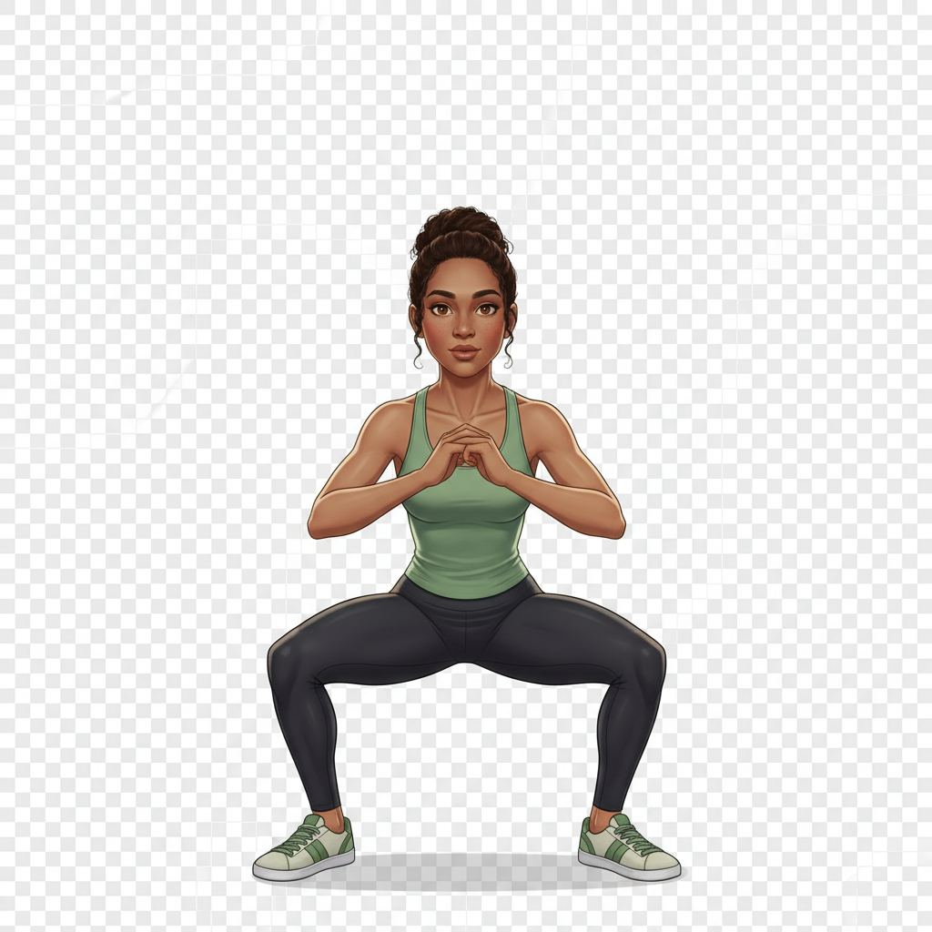 Squat sumo — Position finale