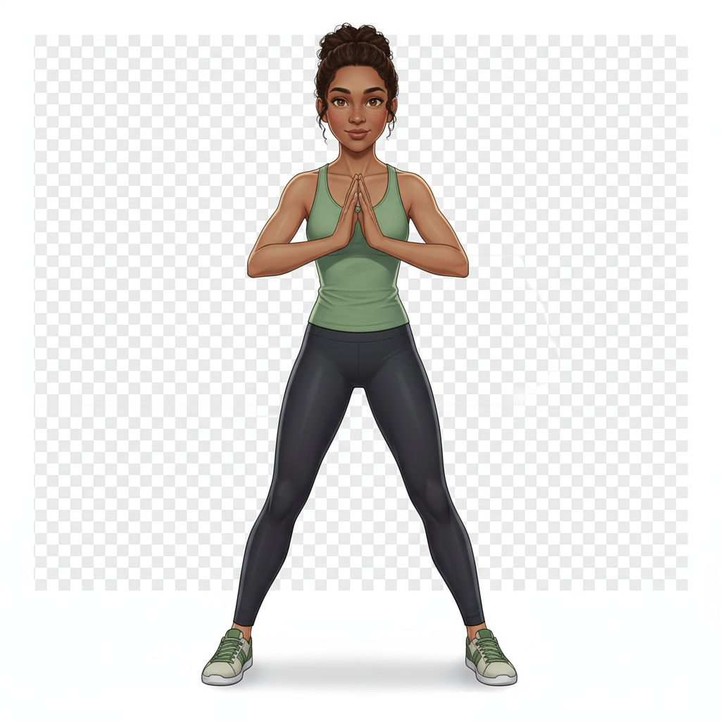 Squat sumo — Position de départ