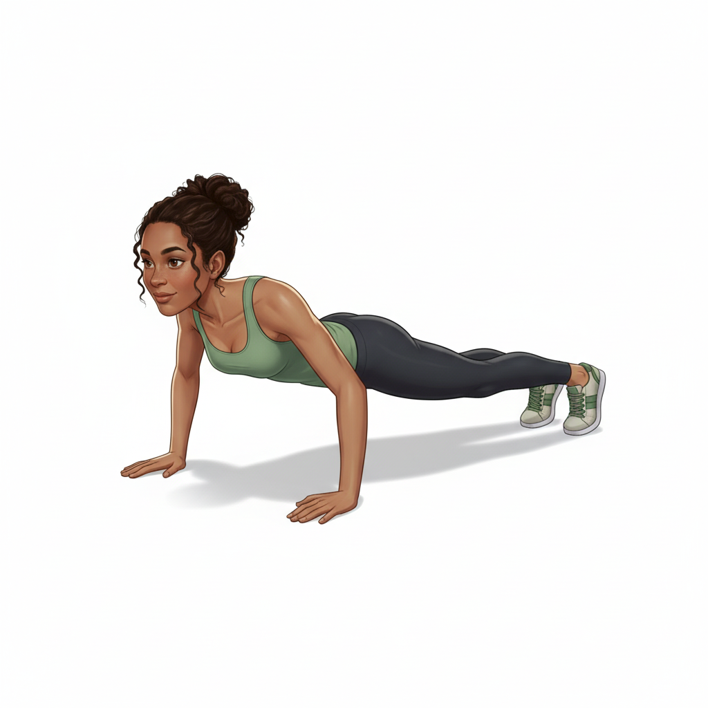 Pompes larges — Position de départ